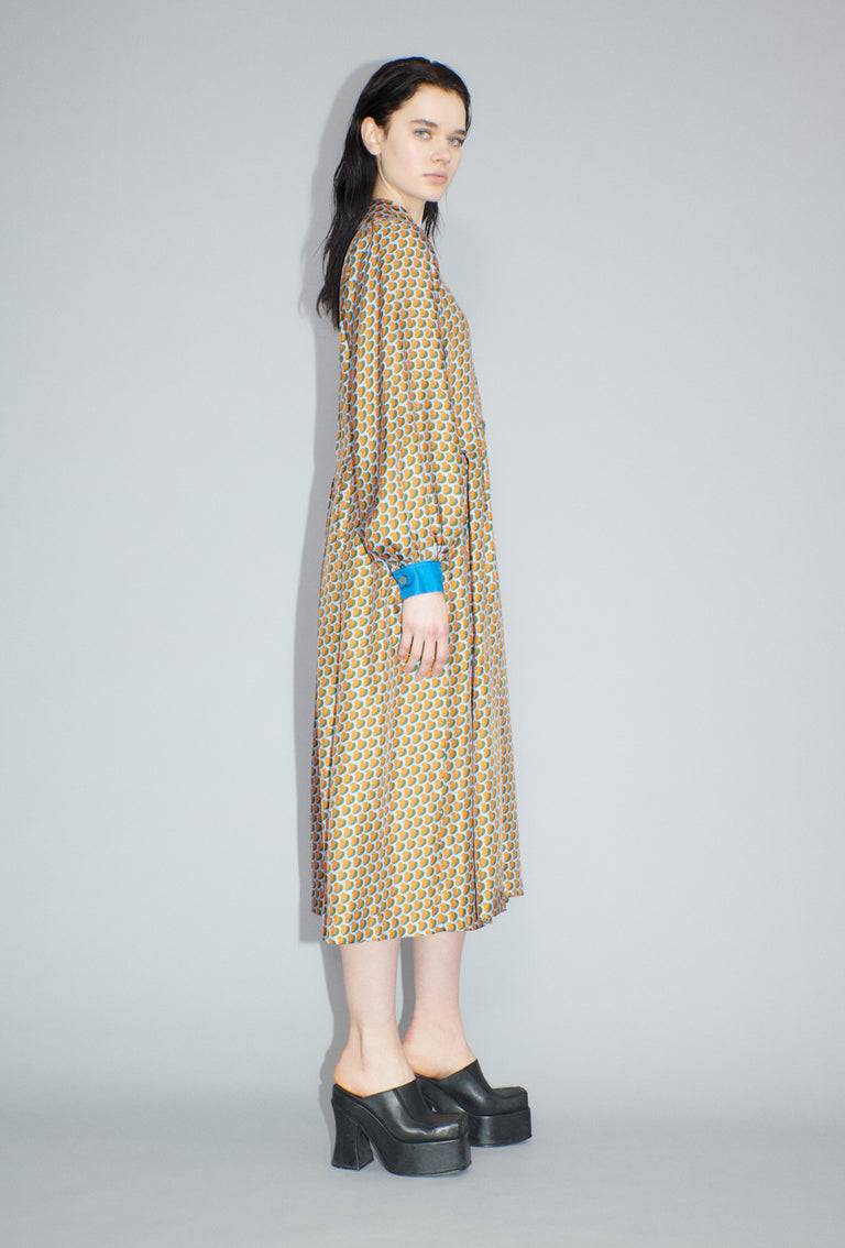 Odeeh Baisers Silk Twill Kleid, Saffran Kostenloser Versand