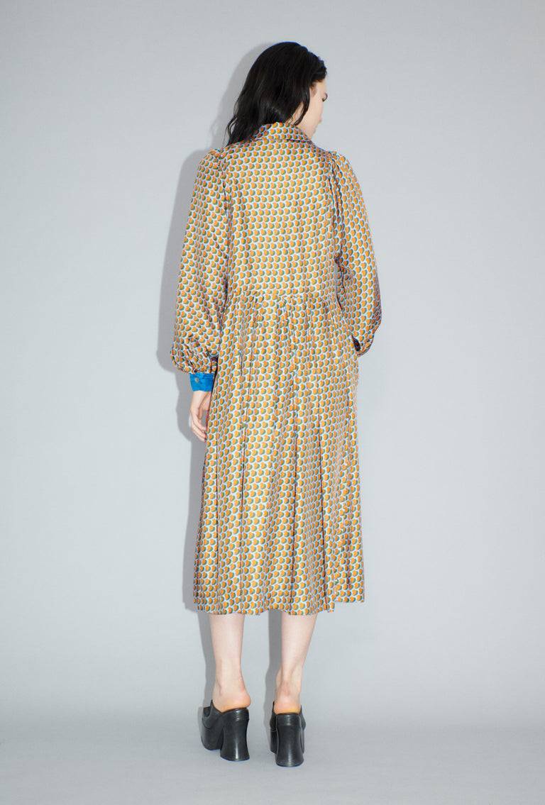 Odeeh Baisers Silk Twill Kleid, Saffran Kostenloser Versand