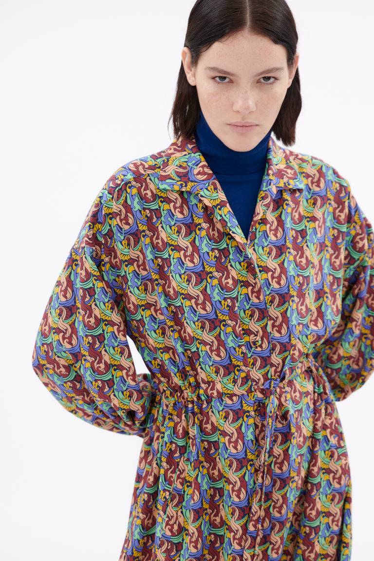 Odeeh Mermaids Heavy Crepe De Chine Kleid, Laguna Fabrik Onlineshop