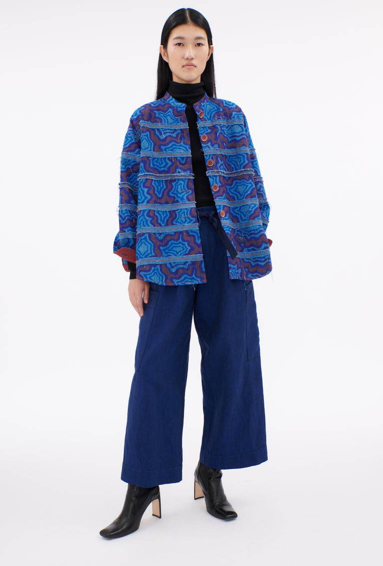 Odeeh Achats, Big Bluse, Light Indigo Versandkostenfrei