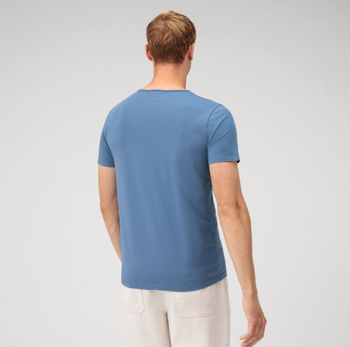 Oblymp Casual WirkT-Shirt, Rauchblau Große Rabatte