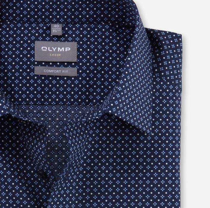 Oblymp LuxorBusinesshemd, comfort fit, New Kent, Marine Räumungsverkauf