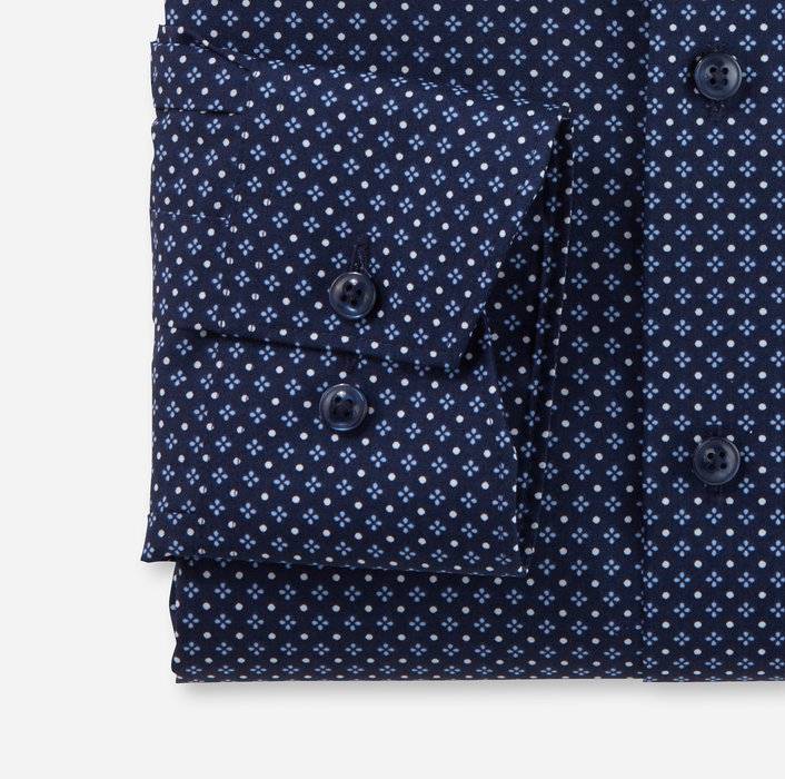 Oblymp LuxorBusinesshemd, comfort fit, New Kent, Marine Räumungsverkauf