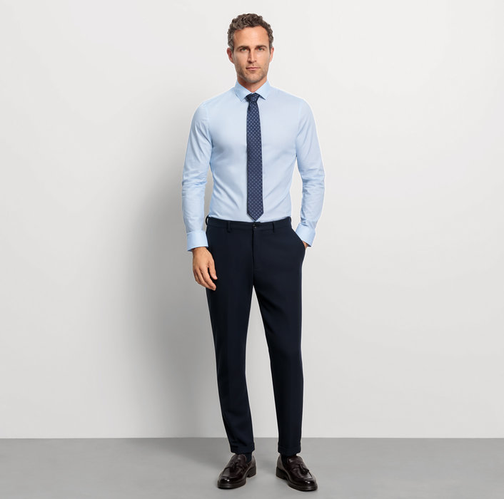Oblymp No. SixBusinesshemd, super slim, Modern Kent, Bleu Sonderangebote