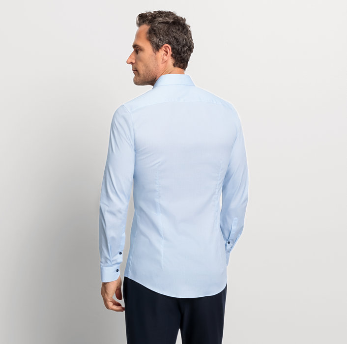 Oblymp No. SixBusinesshemd, super slim, Modern Kent, Bleu Sonderangebote