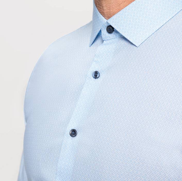 Oblymp No. SixBusinesshemd, super slim, Modern Kent, Bleu Sonderangebote
