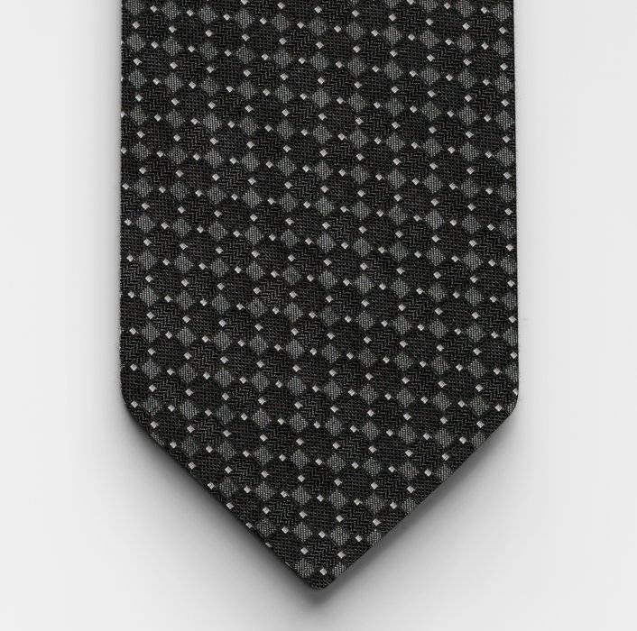 Oblymp Krawatte, slim 6,5 cm, Schwarz Blitzangebot