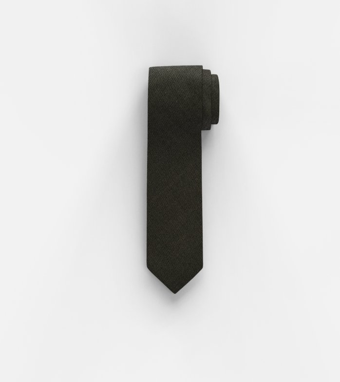 Oblymp Krawatte, slim 6,5 cm, Oliv