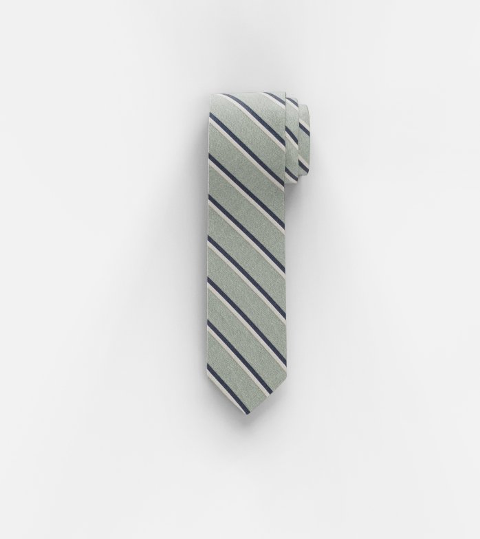 Oblymp Krawatte, slim 6,5 cm, Kitt