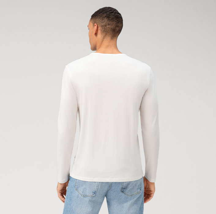 Oblymp Casual Wirk, Longsleeve, Off White Riesige Rabatte