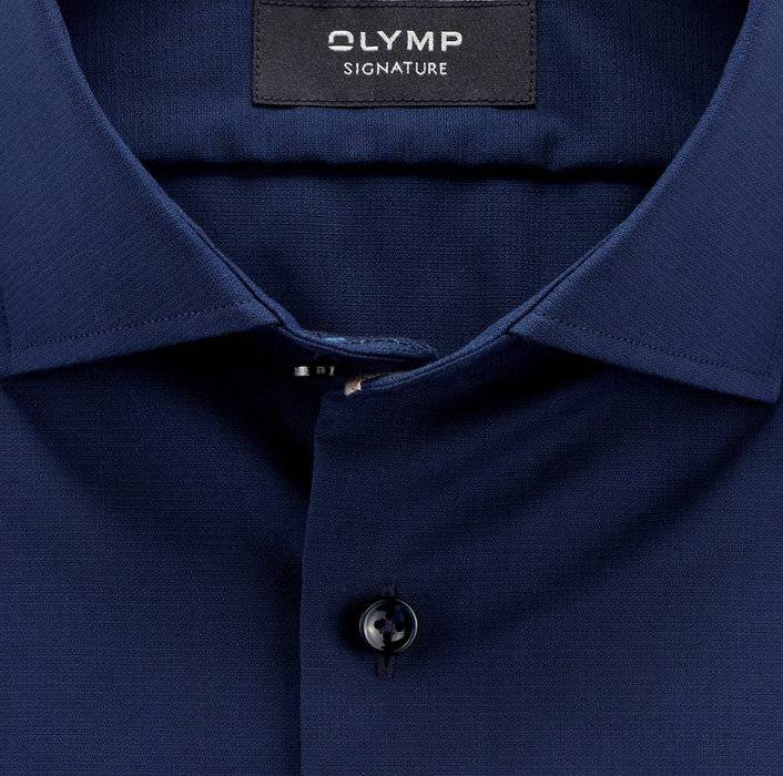 Oblymp SIGNATURE, Businesshemd, tailored fit, SIGNATURE Kent, Nachtblau zollfrei