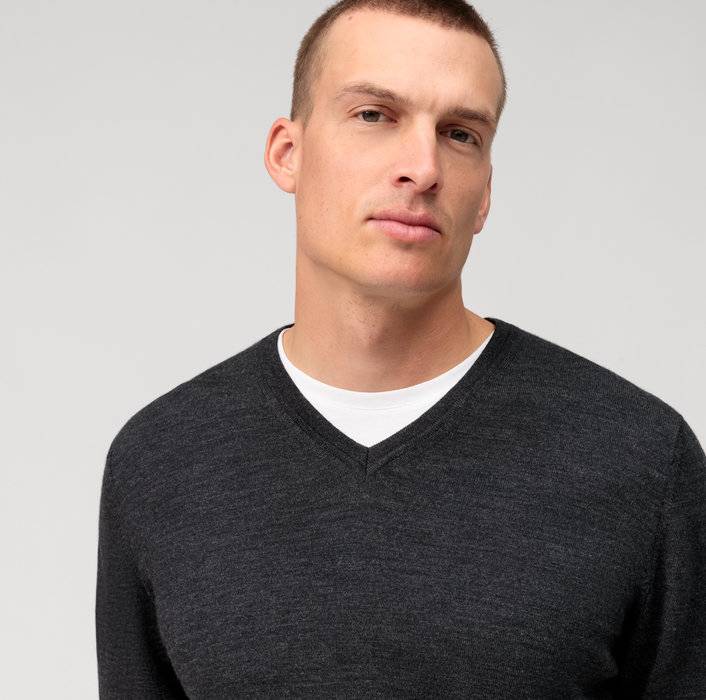 Oblymp Casual Strick, Pullover, Graphit Hotsell