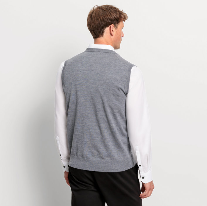 Oblymp Casual Strick, Pullunder, Silbergrau Schlussverkauf