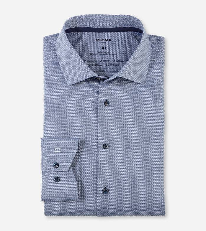 Oblymp Luxor 24/Seven, Businesshemd, modern fit, Global Kent, Marine Flash Sale