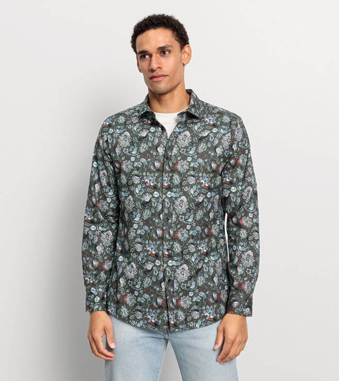 Oblymp Casual, Freizeithemd, regular fit, Kent, Oliv Online Outlet