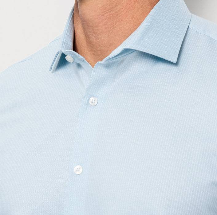 Oblymp Level Five 24/Seven, Businesshemd, body fit, Modern Kent, Bleu Neuheiten
