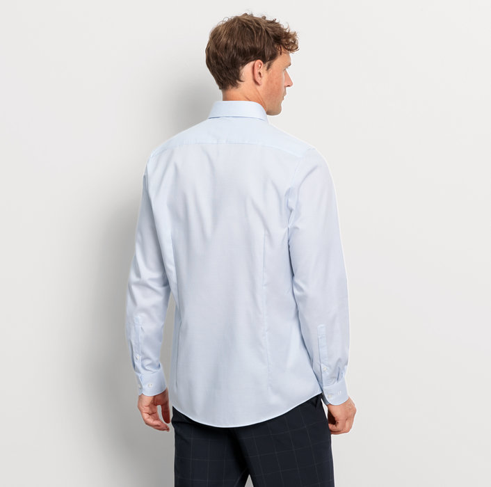 Oblymp Level Five, Businesshemd, body fit, Modern Kent, Bleu Tägliche Deals
