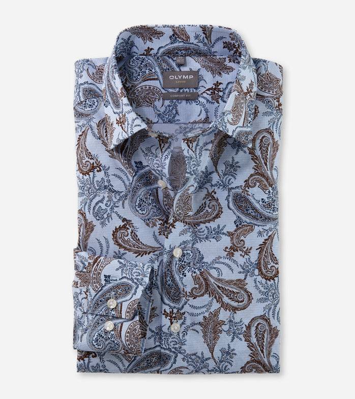 Oblymp Luxor, Businesshemd, comfort fit, New Kent, Bleu Begrenzte Freigabe