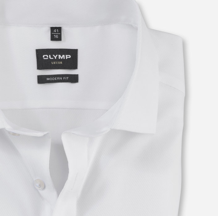 Oblymp Luxor, Businesshemd, modern fit, Global Kent, Weiß Bis zu 60% Rabatt