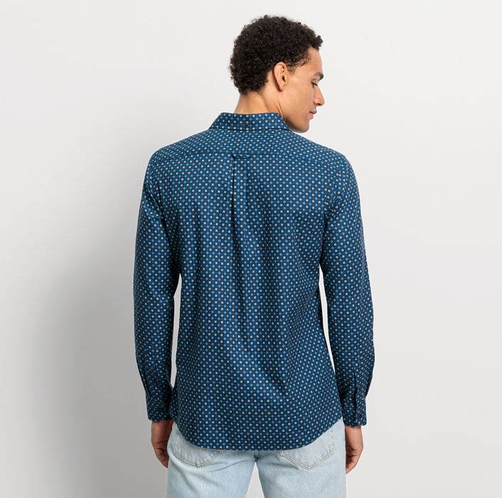 Oblymp Casual, Freizeithemd, regular fit, Kent, Marine Super Rabatt