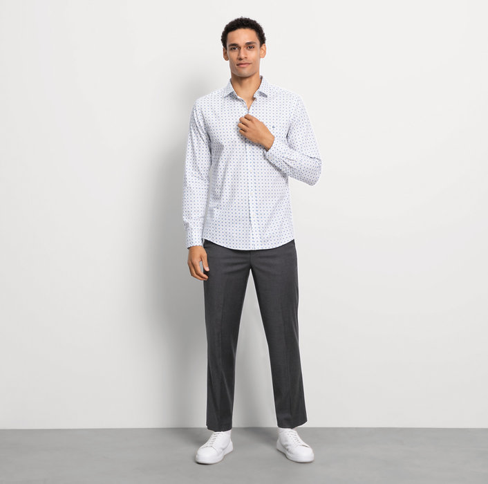 Oblymp Casual, Freizeithemd, regular fit, Kent, Weiß Clearance-Verkauf