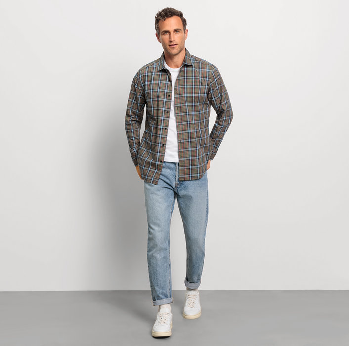 Oblymp Casual, Freizeithemd, regular fit, Kent, Oliv Online
