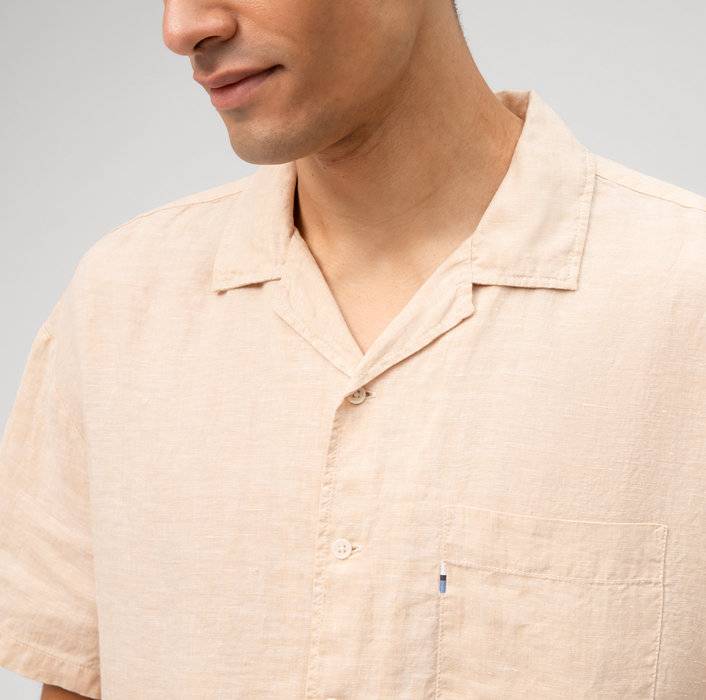 Oblymp Boris Herrmann X OLYMP, relaxed fit, Reverskragen, Beige Verkauf
