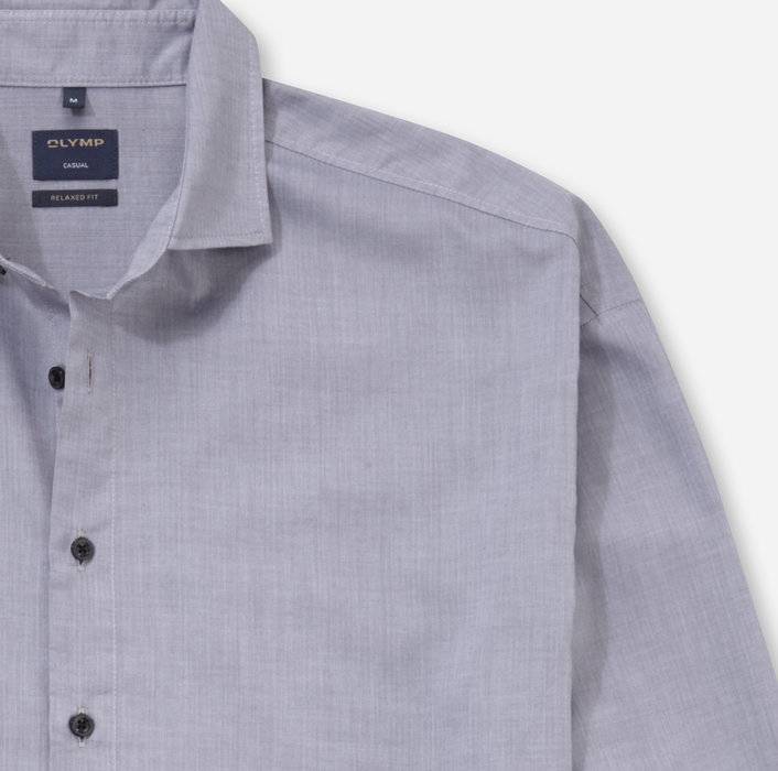 Oblymp Casual, Freizeithemd, relaxed fit, Grau Schlussverkauf