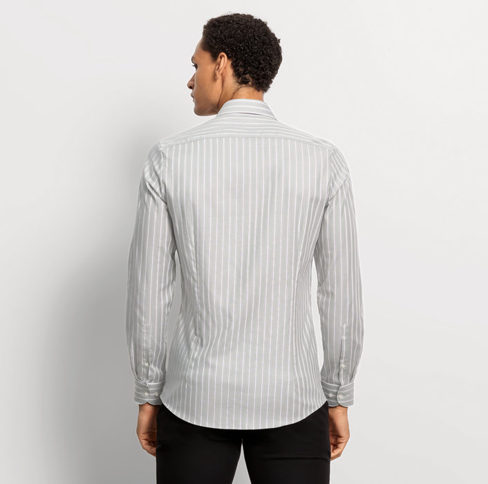 Oblymp Level Five, Businesshemd, body fit, Haifisch, Kitt Online Outlet