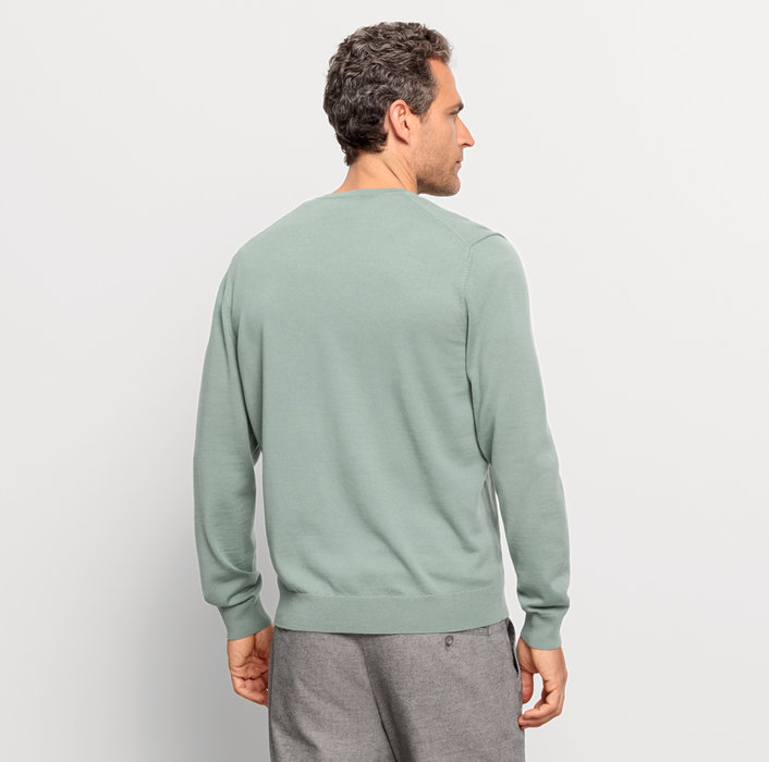 Oblymp Casual Strick, Pullover, Grau-Grün Flash Sale