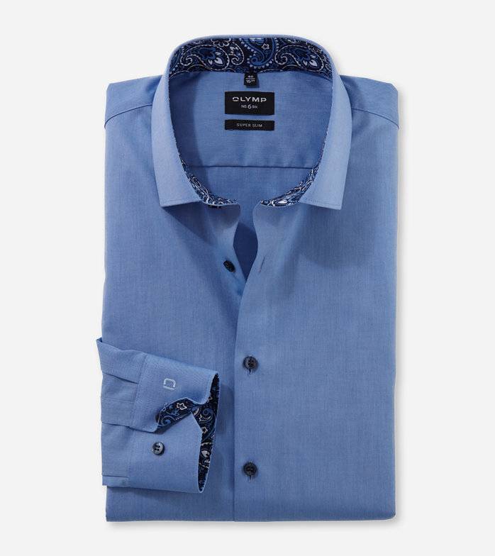 Oblymp No. Six, Businesshemd, super slim, Modern Kent, Rauchblau Wochenangebot