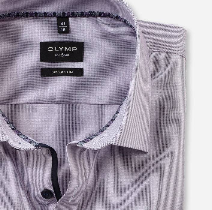 Oblymp No. Six, Businesshemd, super slim, New York Kent, Pflaume Discount Store für neue Produkte