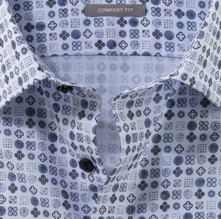 Oblymp Luxor, Businesshemd, comfort fit, New Kent, Bleu Großer Ausverkauf