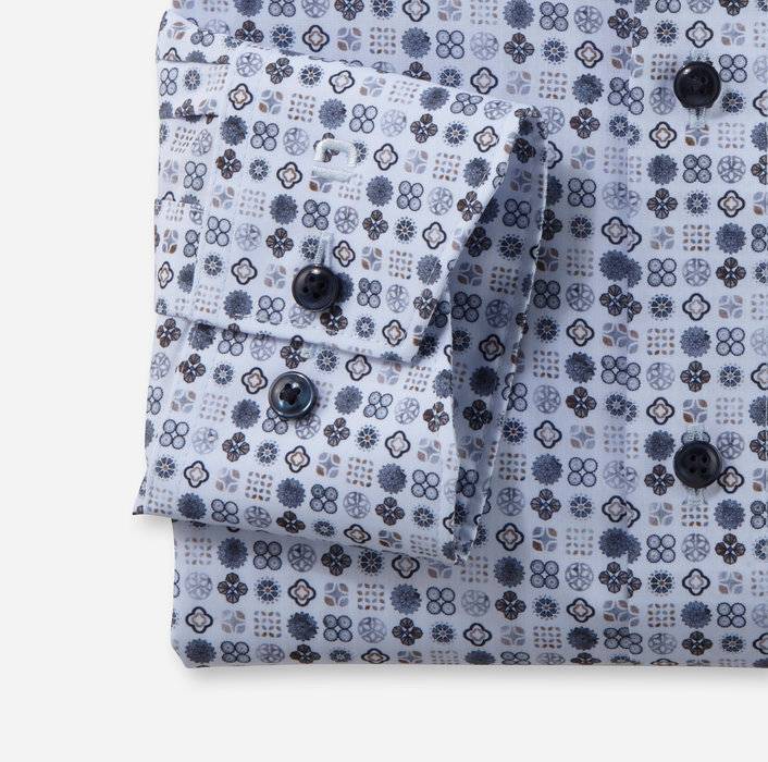 Oblymp Luxor, Businesshemd, comfort fit, New Kent, Bleu Großer Ausverkauf