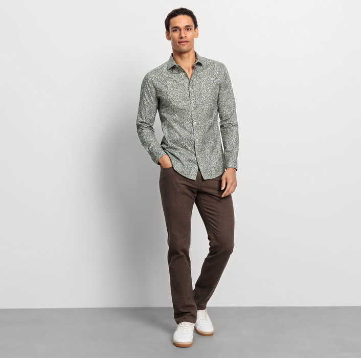Oblymp Casual, Freizeithemd, regular fit, Kent, Grau-Grün Neueste Mode