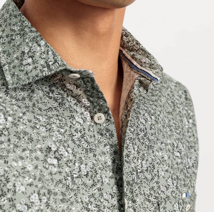 Oblymp Casual, Freizeithemd, regular fit, Kent, Grau-Grün Neueste Mode