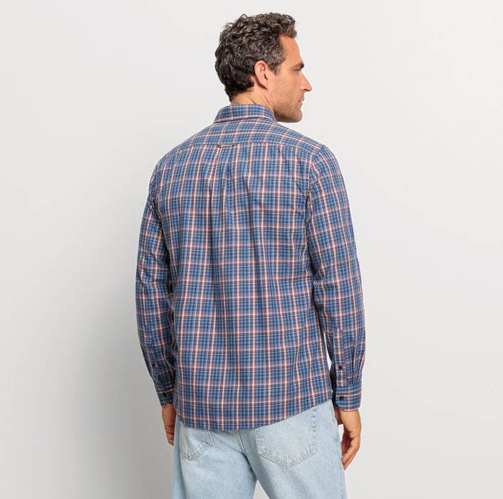 Oblymp Casual, Freizeithemd, regular fit, Button-down, Marine Zeitlich begrenztes Angebot
