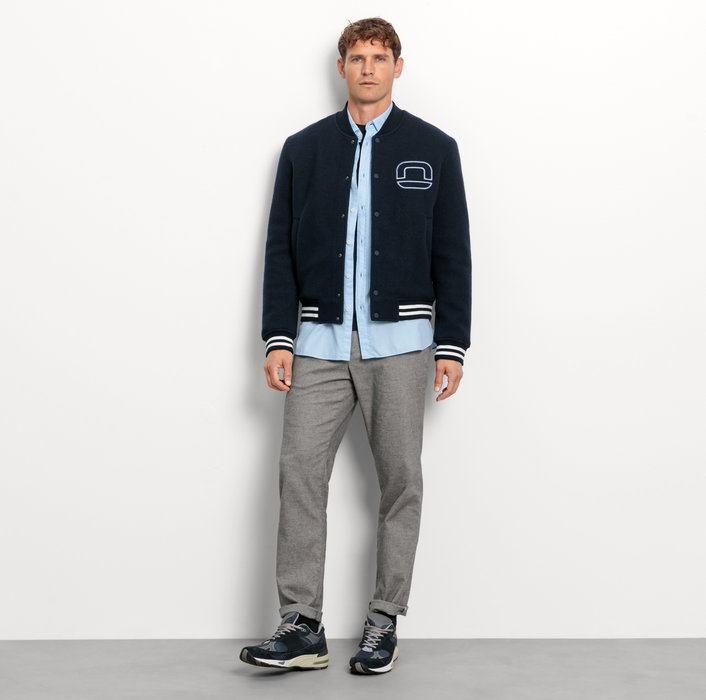 Oblymp Casual, Freizeithemd, regular fit, Button-down, Bleu Große Rabatte