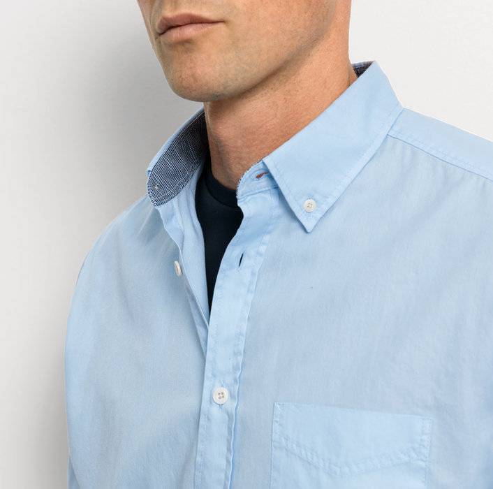 Oblymp Casual, Freizeithemd, regular fit, Button-down, Bleu Große Rabatte