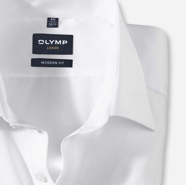 Oblymp Luxor, modern fit, Super langer Arm (72 cm), Businesshemd, New Kent, Weiß Neuheiten