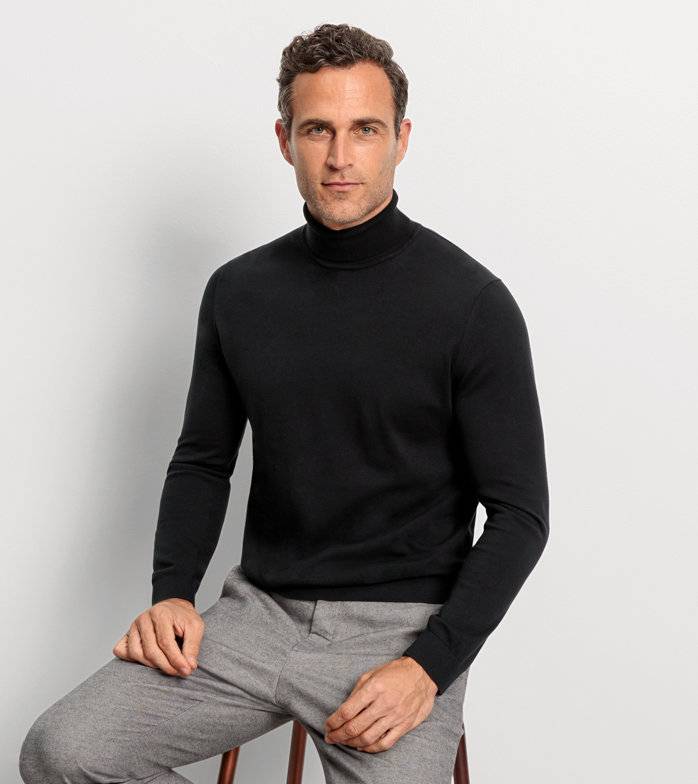 Oblymp Casual Strick, Pullover, Schwarz Sonderangebote