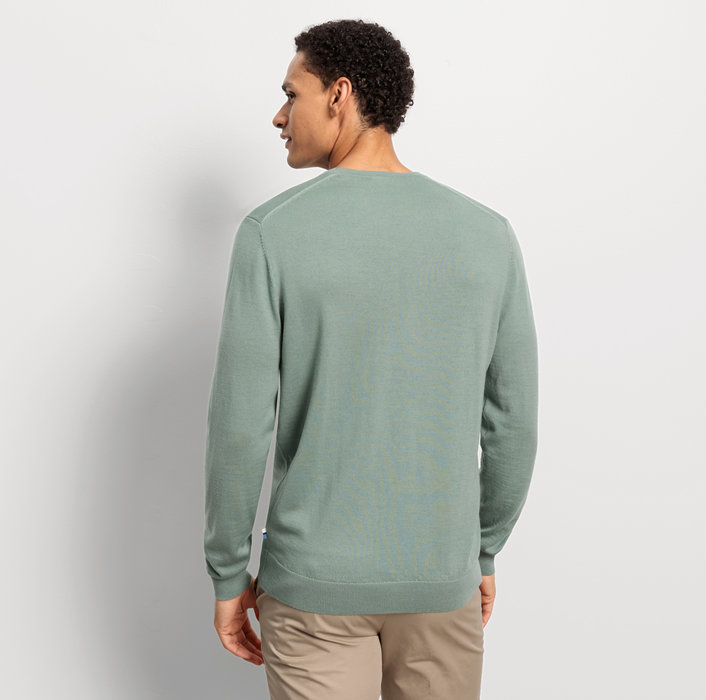 Oblymp Casual Strick, Pullover, Grau-Grün VIP-Rabatte