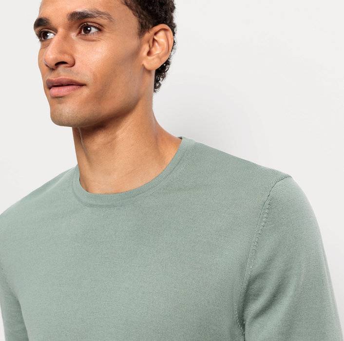 Oblymp Casual Strick, Pullover, Grau-Grün VIP-Rabatte
