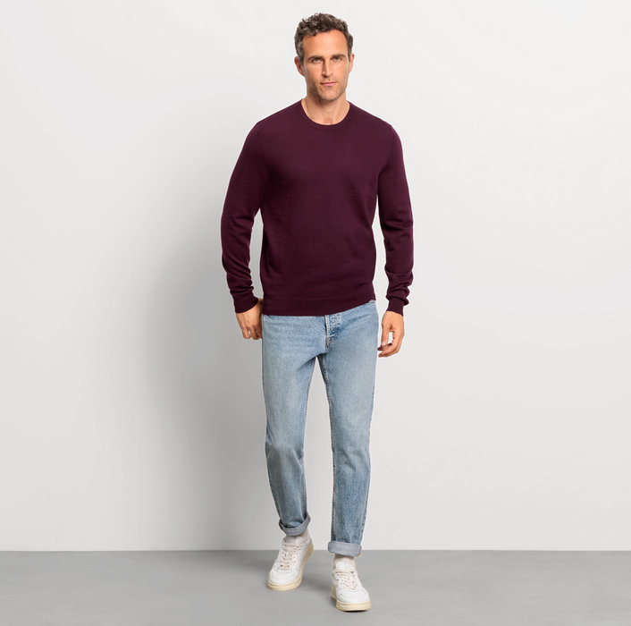 Oblymp Casual Strick, Pullover, Pflaume Begrenzte Freigabe