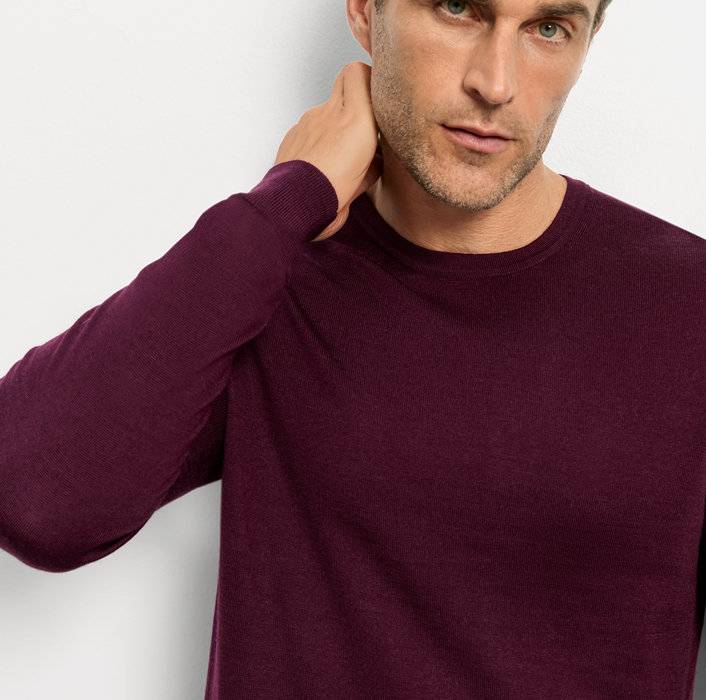 Oblymp Casual Strick, Pullover, Pflaume Begrenzte Freigabe
