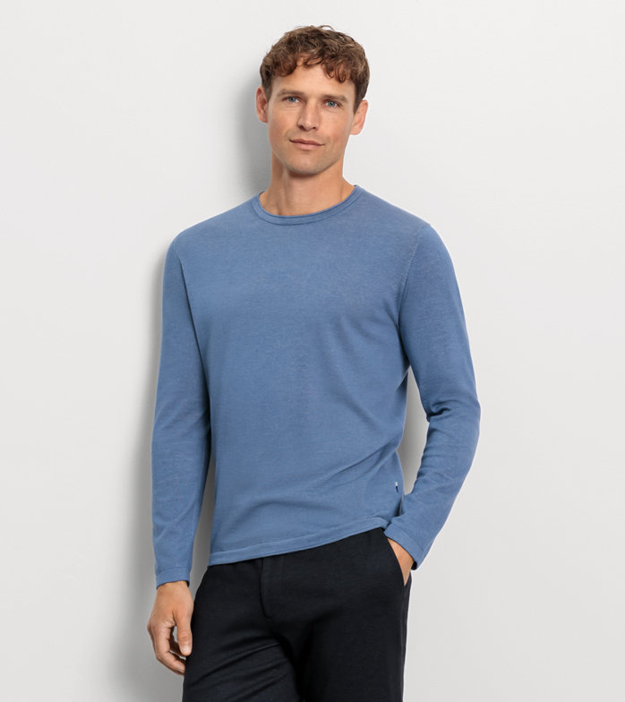 Oblymp Casual Strick, Pullover, Rauchblau JETZT KAUFEN