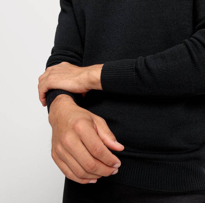 Oblymp Casual Strick, Pullover, Schwarz Zeitbegrenzte Promotion