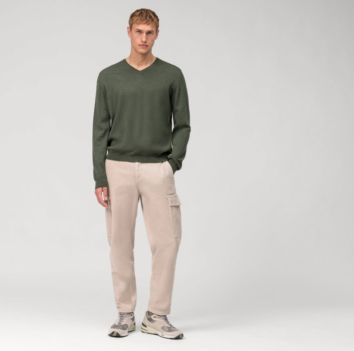 Oblymp Casual Strick, Pullover, Oliv Vierteljährliche Förderung