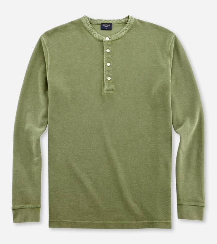Oblymp Casual Wirk, Polo langarm, Hellgrün 50% Rabatt mit kostenlosem Versand