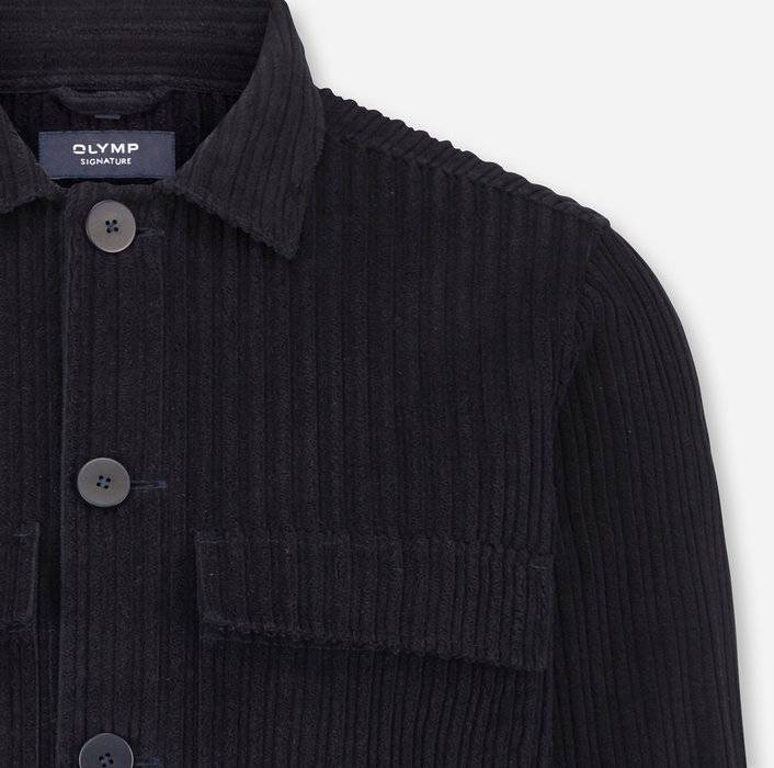Oblymp SIGNATURE Casual, Freizeithemd, Overshirt, Kent, Nachtblau Kostenlose Rückgabe